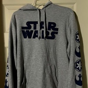 NWT, Kohl’s STAR WARS Grey Hoodie Sweatshirt | LARGE